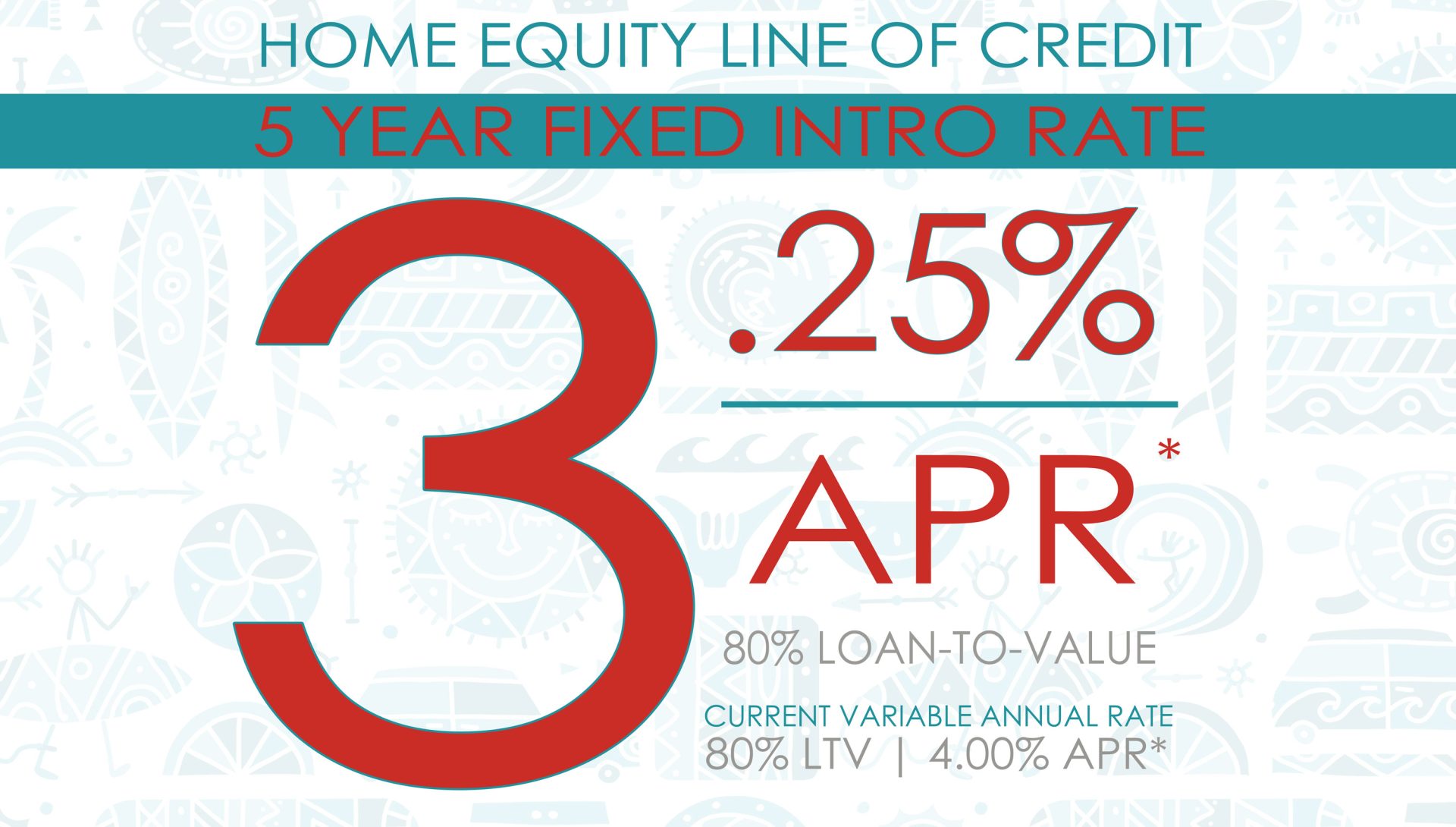 5 Year HELOC Fixed Intro Rate - 3.25% APR* | Pearl Hawaii